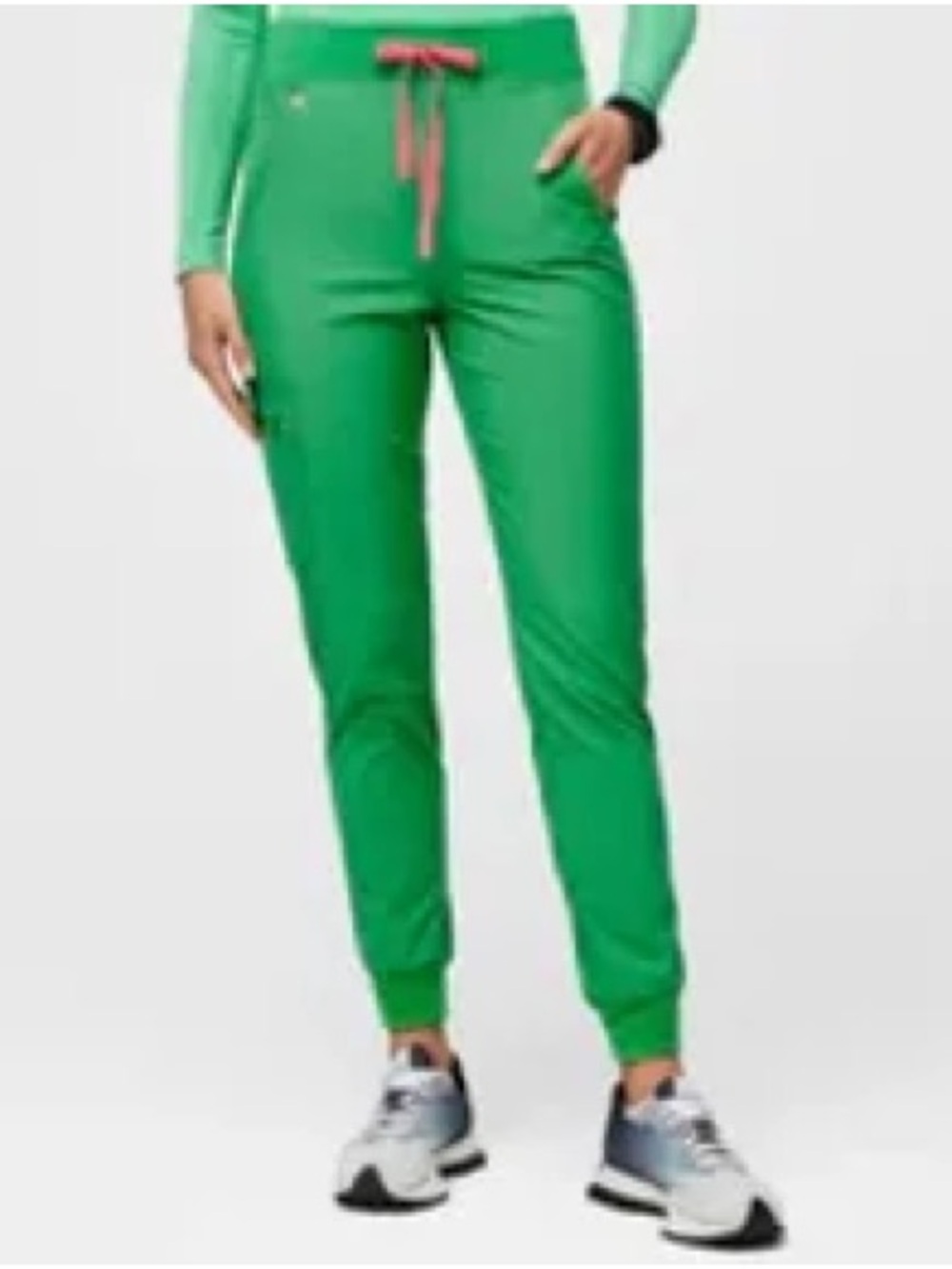 FIGS Zamora Jogger pants green neon pink XS scrubs nursing doctor women’s